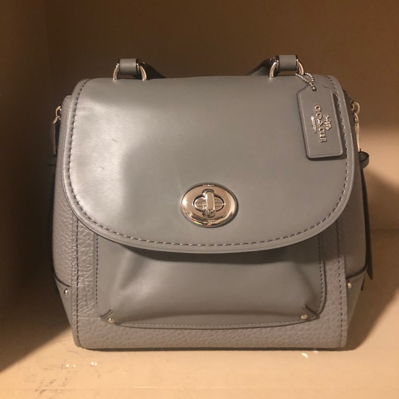Coach Handbags - Coach Heather Grey Backpack/Crossbody